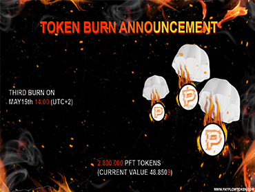 PFT 3rd token burn